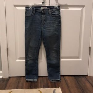 Modern high waist skinny ankle jeans